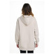 Target Γυναικείο φούτερ Loose Hoodie Side Slits Fleece ''Joyful''